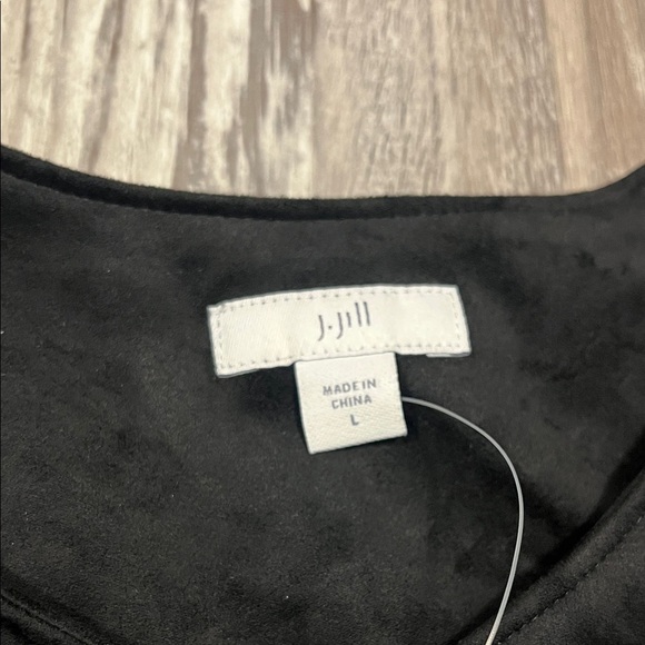 J. Jill Black Asymmetrical Zip Jacket New with tag Sizes large - Picture 2 of 7